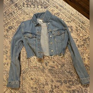Topshop Cropped Denim Jacket
